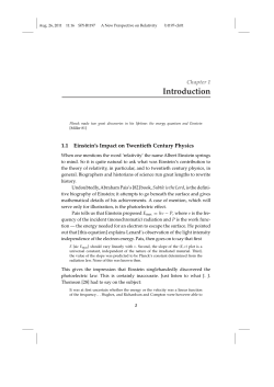 A New Perspective on Relativity - Beck-Shop