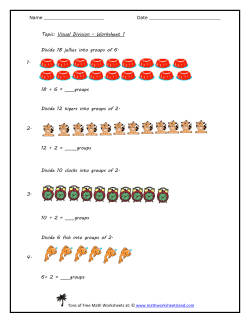 Visual Division - Math Worksheets Land