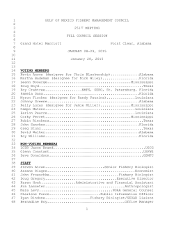 January 2015 - Gulf of Mexico Fishery Management Council