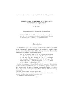 - Bulletin of the Iranian Mathematical Society