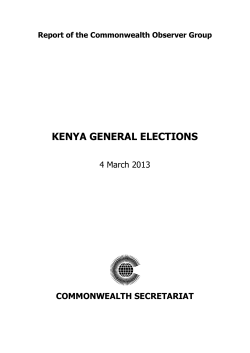 kenya general elections