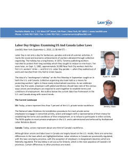 Labor Day Origins: Examining US And Canada Labor Laws