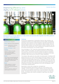 Krones boosts production efficiency in data center and