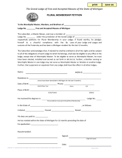 Form 19.xlsx - Grand Lodge of Michigan