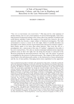A Tale of Second Cities: Autonomy, Culture, and the Law in