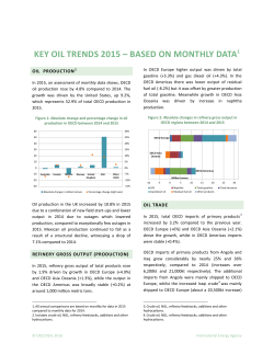 key oil trends 2015 - International Energy Agency