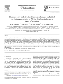 Phase stability and structural features of matrix-embedded