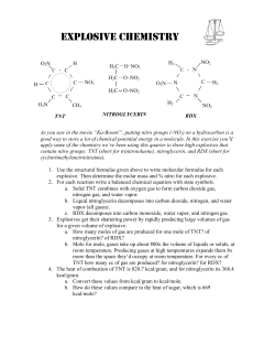 explosive chemistry - Klemmer