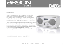 DAB3+ - Argon Audio