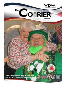 April 2017 Issue - Wisconsin Department of Veterans Affairs