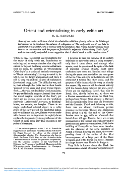 Orient and orientalizing in early Celtic art