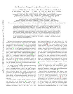 On the nature of magnetic stripes in cuprate superconductors