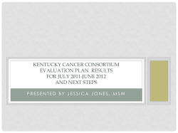 2011-2012 - Kentucky Cancer Consortium