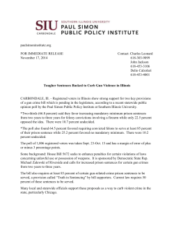 Tougher Sentences Backed to Curb Gun Violence in Illinois