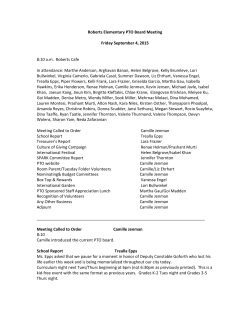 September 2015  - roberts elementary school pto