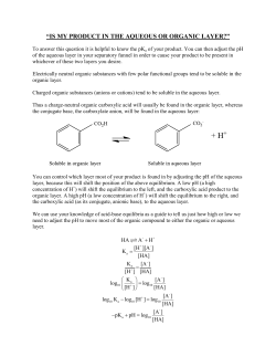 is my product in the aqueous or organic layer?
