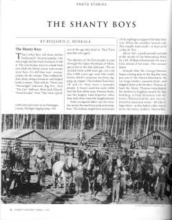 the shanty boys - The Forest History Society