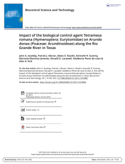 Impact of the biological control agent Tetramesa romana