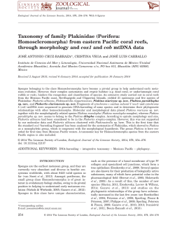 Taxonomy of family Plakinidae (Porifera: Homoscleromorpha) from