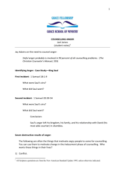 Anger - Grace Fellowship Pretoria