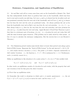 Existence, Computation, and Applications of Equilibrium