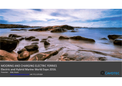 Mooring and Charging Connections for Electric Ferries