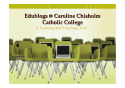 Edublogs @ Caroline Chisholm Catholic College