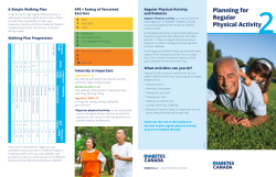 Planning for Regular Physical Activity