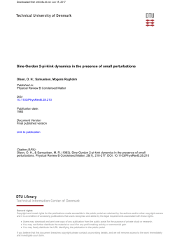 Sine-Gordon 2-pi-kink dynamics in the presence of small perturbations