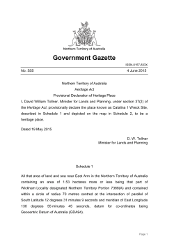461.4 kb - Northern Territory Government