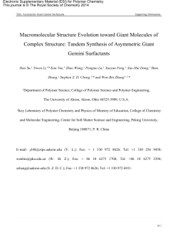 Macromolecular Structure Evolution toward Giant Molecules of