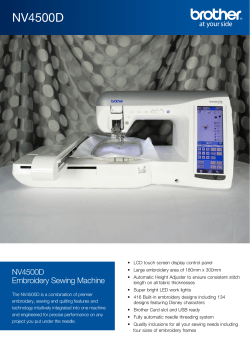 NV4500D - Sewing Machine Warehouse