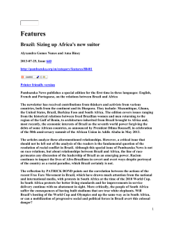 brazil and Africa Gomez Biney