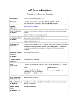 Terms and Conditions