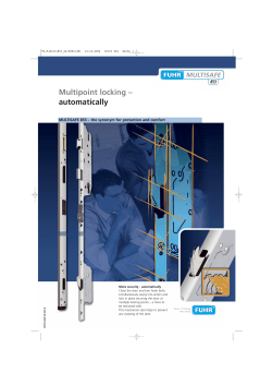 Multipoint locking &ndash; automatically