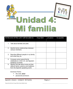 At the end of this unit I will be able to muy bien un poco no puedo