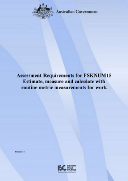 Assessment requirements in PDF