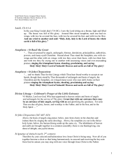 1 Isaiah, Ch 6:1-4 Anaphora &ndash; St Basil the Great Anaphora &ndash; St