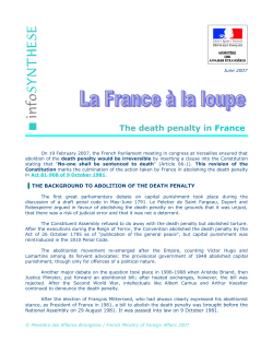 The death penalty in France - French Embassy in the U.S.