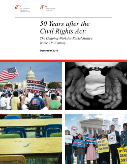 50 Years after the Civil Rights Act: