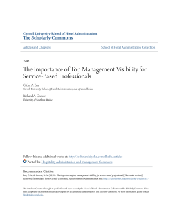 The Importance of Top Management Visibility for Service