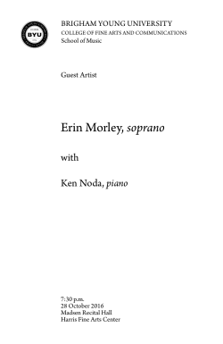 Erin Morley, soprano - BYU Arts