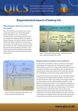 Biogeochemical Impacts - British Geological Survey