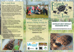 FOWST Brochure - Friends of the Western Swamp Tortoise