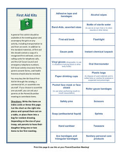 First Aid Kit Supplies