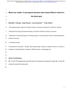 Mind over matter: A perceptual decision bias toward filled