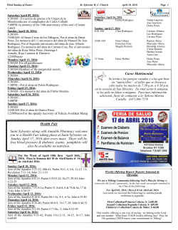 Curso Matrimonial Health Fair Saint Sylvester along with Amiable