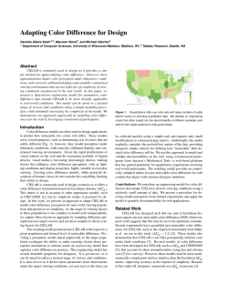 Adapting Color Difference for Design
