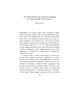 The Political Discourse and the Iconography of Commonwealth in