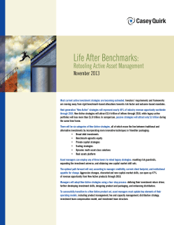 Life After Benchmarks